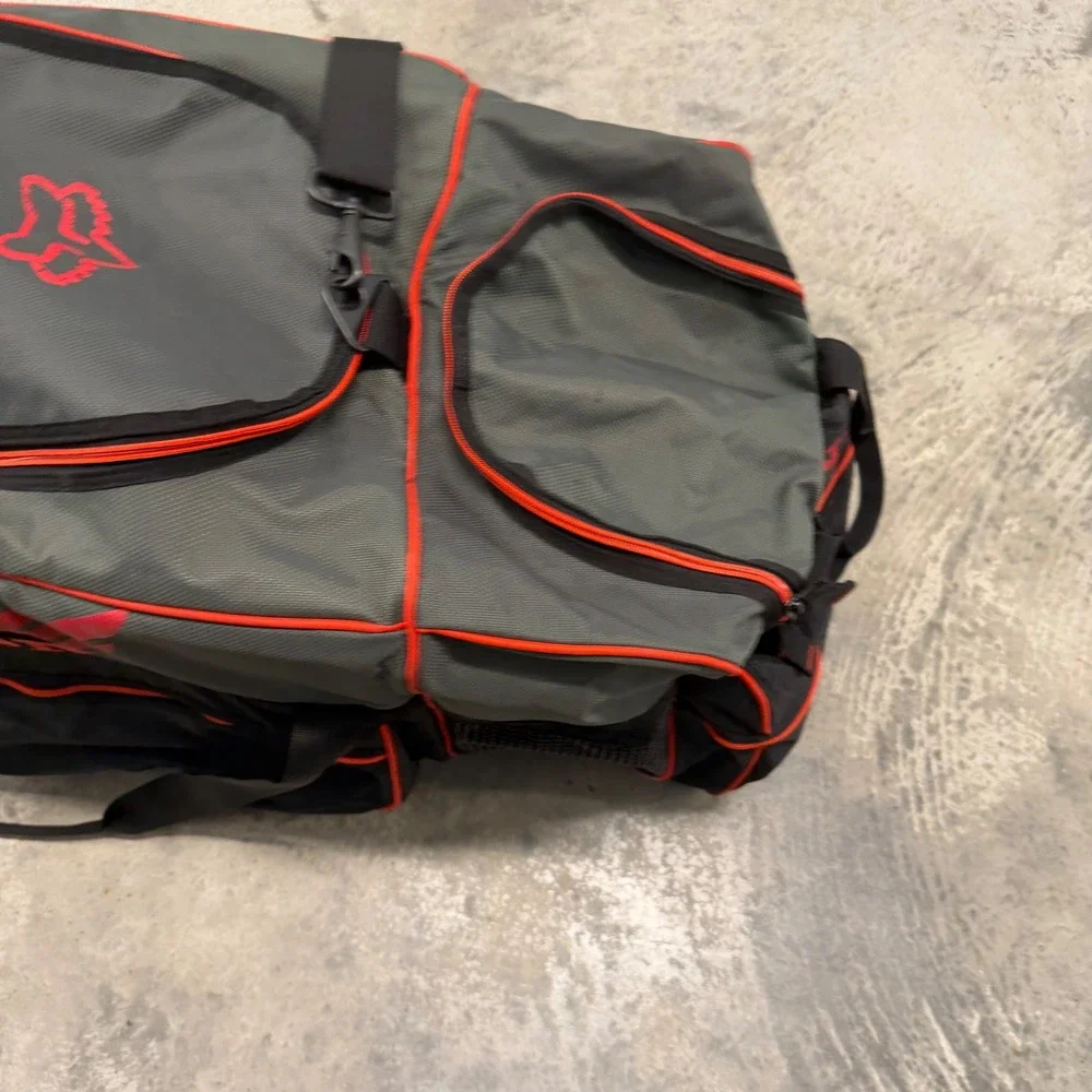 Fox Racing Honda Gear Bag Unisex Large Grey Black Good Motocross Duffel Luggage